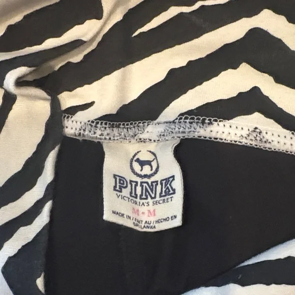 PINK Victoria's Secret Zebra Print Kids Leggings - Picture 3 of 3